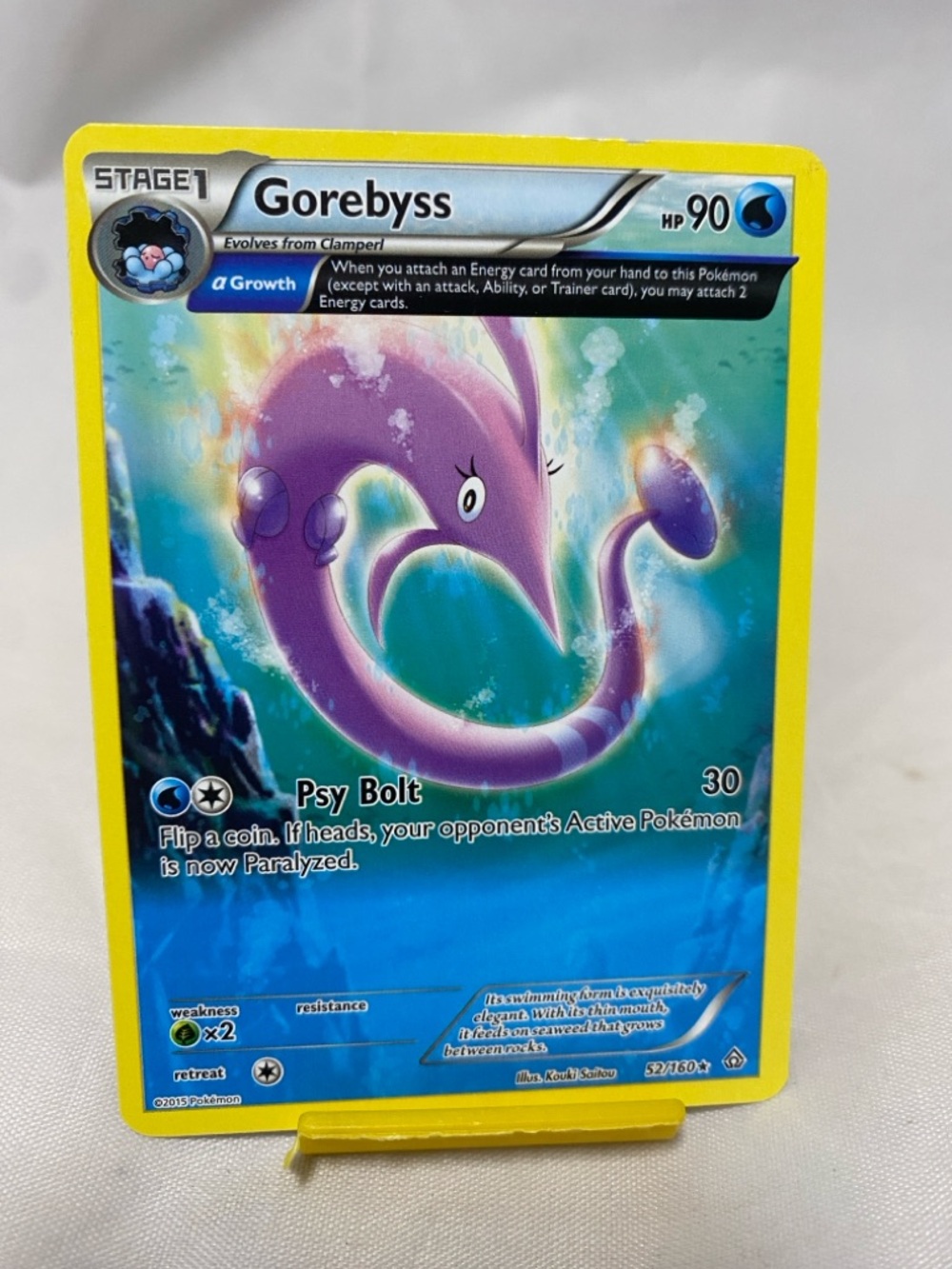 Pokemon Gorebyss 52/160 Primal Clash Card Rare Non Holo LP